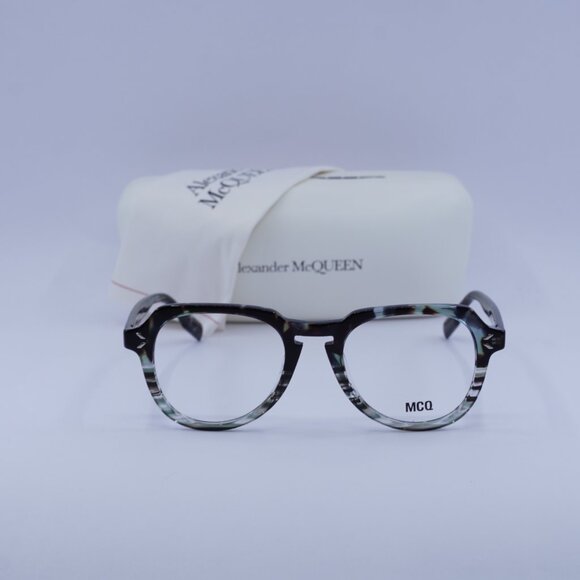 McQ by Alexander McQueen MQ0348O 004 Aviator Eyeglasses 50mm – Havana - Picture 3 of 10